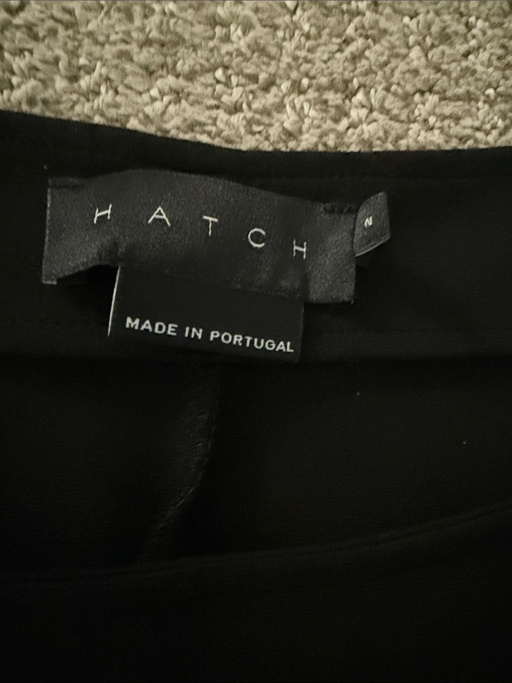 Hatch maternity long sleeve stretchy Black Pocket Shift Dress - Picture 2 of 4